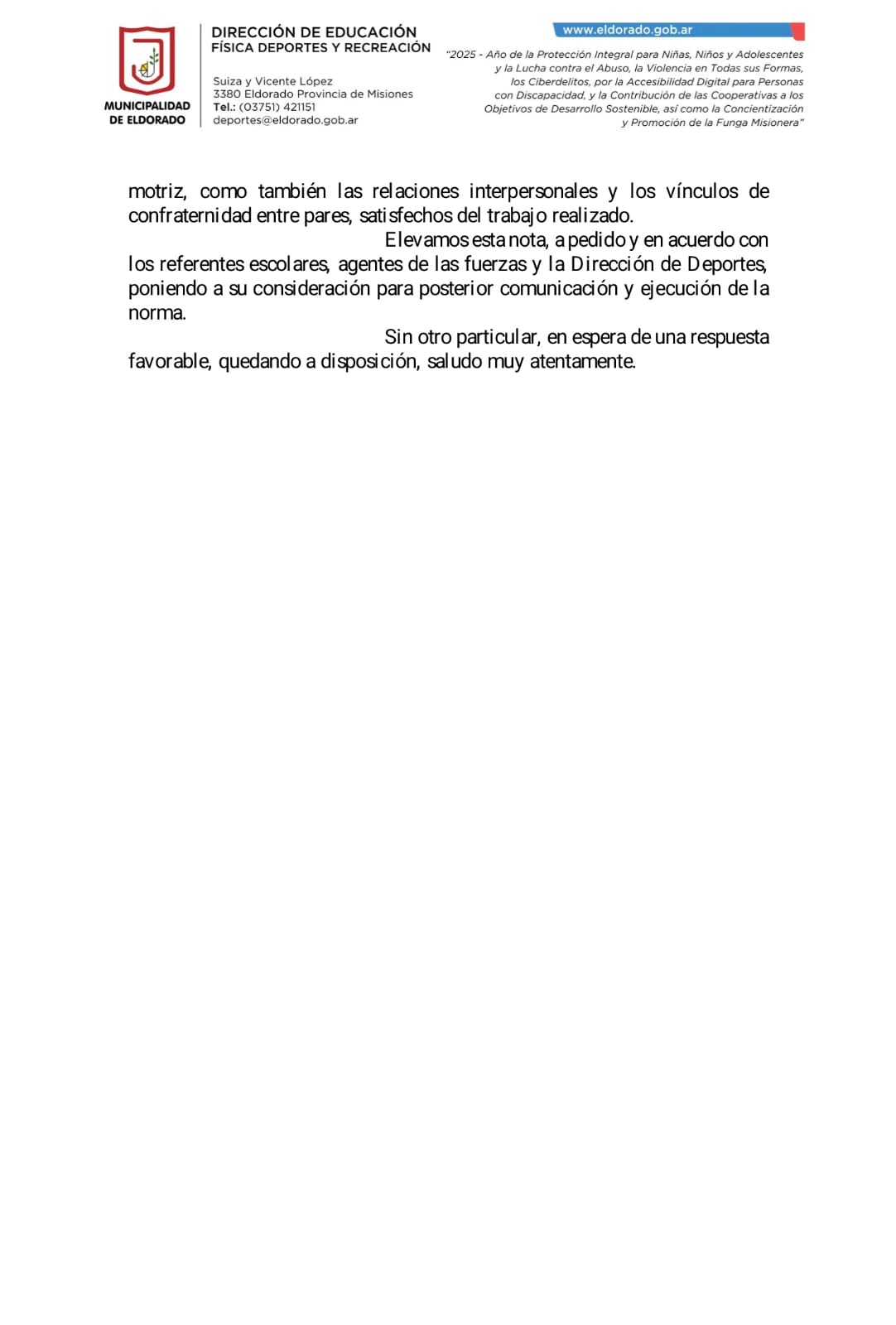 La Dirección de Deportes de Eldorado ratificó la decisión de prohibir las manos pintadas en los aeróbics - Imagen 4
